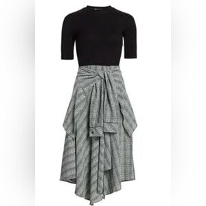 Elegant Black and Gray Women's Skirt